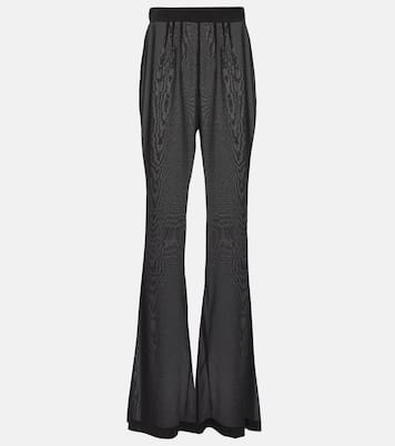 Pantaloni flared in chiffon di misto seta | Dolce&Gabbana