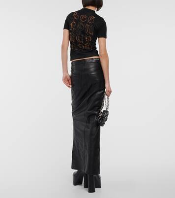 Jupe longue en cuir | Balenciaga