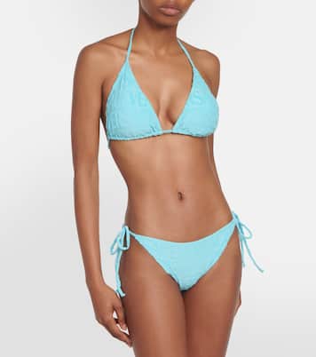 x Dua Lipa - Slip bikini in spugna | Versace