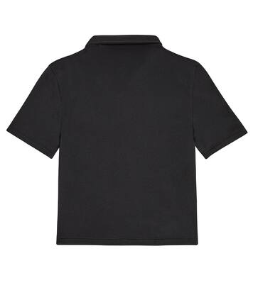 Camicia bowling in misto cotone con logo | Dolce&Gabbana Kids