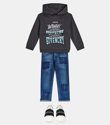 Sudadera en mezcla de algodón estampada | Givenchy Kids