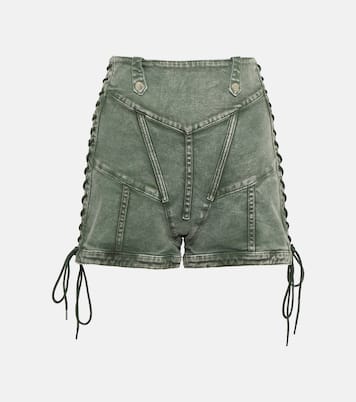 x KNWLS - Shorts di jeans a vita alta | Jean Paul Gaultier