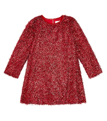 Fringed Lurex® dress | Monnalisa