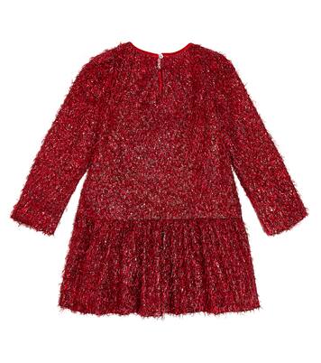 Fringed Lurex® dress | Monnalisa
