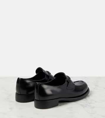 Mocassini in pelle con logo | Prada