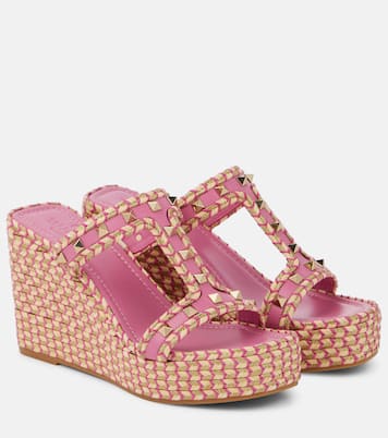 Sandalias con cuña Rockstud | Valentino Garavani