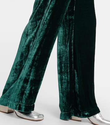 Pantaloni a gamba larga Frida in velluto | Velvet