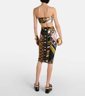 Top Vivara in seta a fascia | Pucci