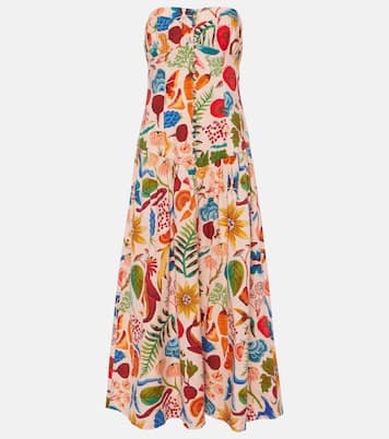 Maxikleid Bright Farm aus einem Leinengemisch | Farm Rio