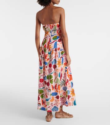 Maxikleid Bright Farm aus einem Leinengemisch | Farm Rio