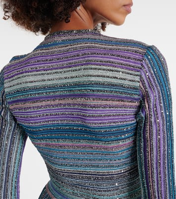 Abito lungo in maglia con lamé a righe | Missoni