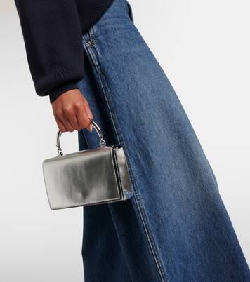 Borsa Arc Evening in pelle metallizzata | Staud