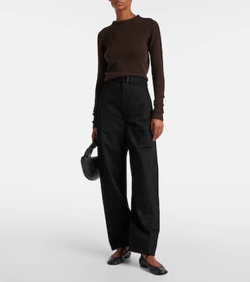 Mary-Jane-Ballerinas Square Flat aus Leder | Lemaire