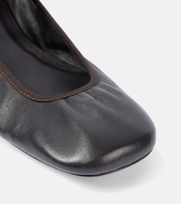 Mary-Jane-Ballerinas Square Flat aus Leder | Lemaire