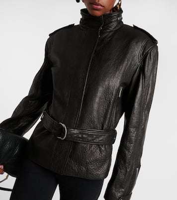 Giacca in pelle oversize | Saint Laurent