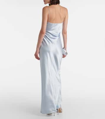 Lush gathered silk slip dress | SIR