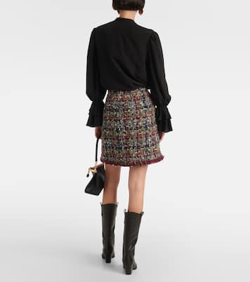 Wool-blend tweed miniskirt | Etro