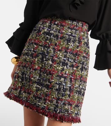 Wool-blend tweed miniskirt | Etro