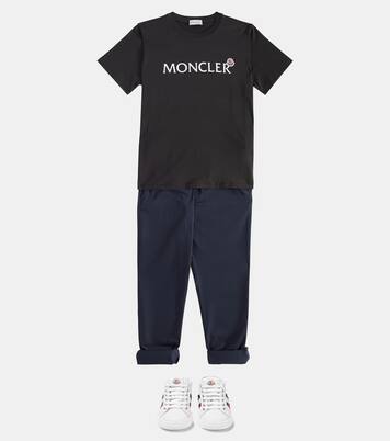 T-shirt in jersey di cotone con logo | Moncler Enfant