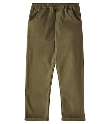 Olb cotton-blend straight pants | Donsje