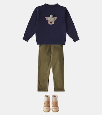 Olb cotton-blend straight pants | Donsje