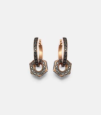 Boucles d'oreilles Nut en or 18 ct et diamants noirs | Ileana Makri