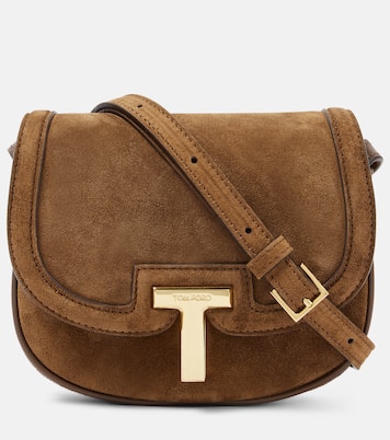 Borsa a spalla Wallis Mini in suede | Tom Ford