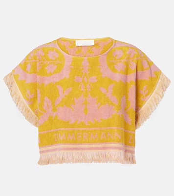 Top cropped Wylie in spugna di cotone | Zimmermann