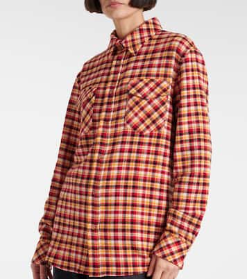 Chemise Time en cachemire à carreaux | God's True Cashmere