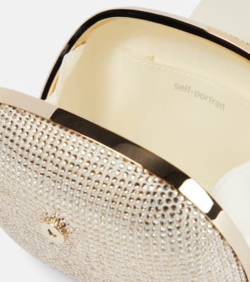 Clutch Bow Small con cristalli | Self-Portrait