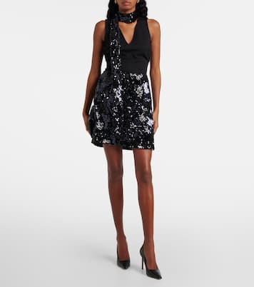 Mini-jupe à sequins et fleurs | Dorothee Schumacher