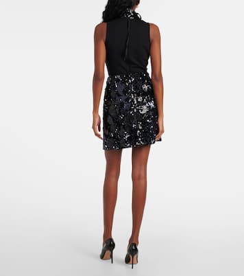 Mini-jupe à sequins et fleurs | Dorothee Schumacher