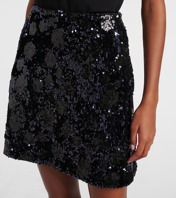 Mini-jupe à sequins et fleurs | Dorothee Schumacher