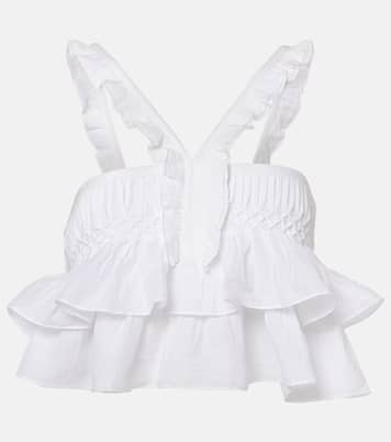 Top Daliana in misto cotone con volant | Marant Etoile