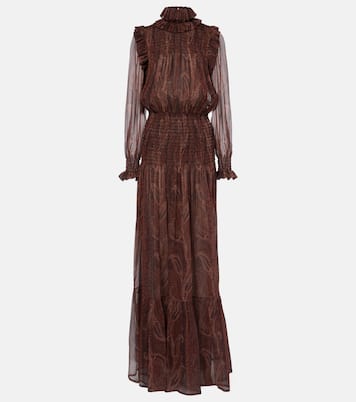 Abito lungo in seta | Saint Laurent
