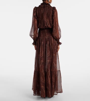 Abito lungo in seta | Saint Laurent