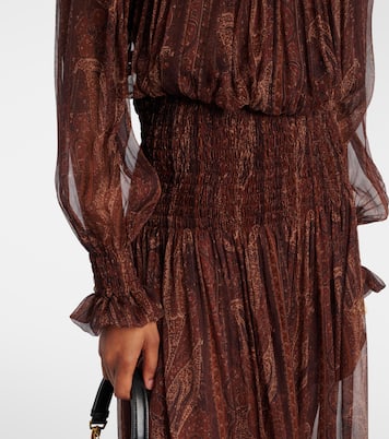 Abito lungo in seta | Saint Laurent