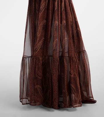Abito lungo in seta | Saint Laurent