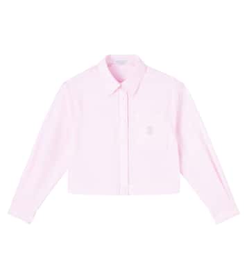 Camisa de algodón con logo | Brunello Cucinelli Kids