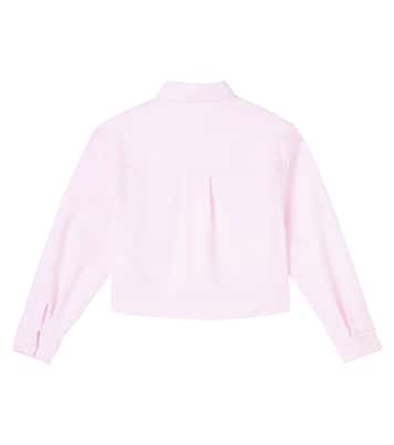 Camisa de algodón con logo | Brunello Cucinelli Kids