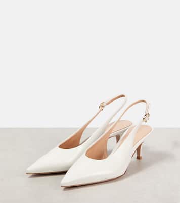 Escarpins Ribbon Sling 55 en cuir | Gianvito Rossi