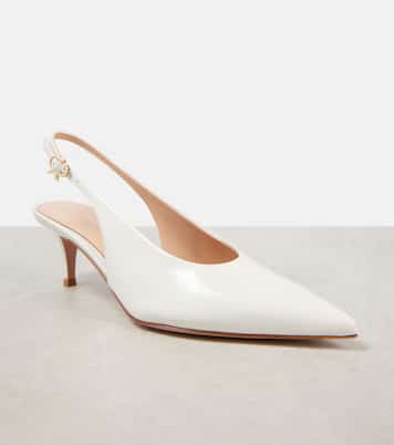 Escarpins Ribbon Sling 55 en cuir | Gianvito Rossi