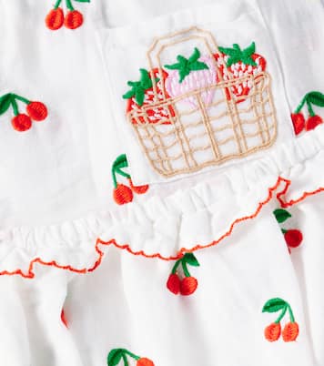 Baby - Top e culottes in cotone e lino | Stella McCartney Kids