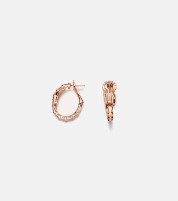 Boucles d'oreilles Serpenti Viper en or rose 18 ct et diamants | Bvlgari