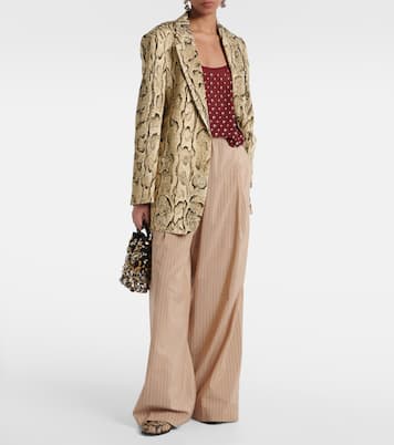 Pantaloni a gamba larga in misto cotone | Dries Van Noten