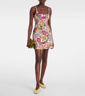 Bedrucktes Minikleid Sanne aus Leinen | Faithfull
