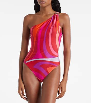 Iride one-shoulder swimsuit  | Pucci