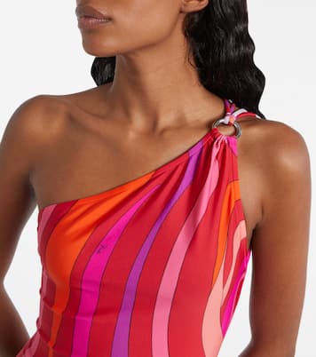 Iride one-shoulder swimsuit  | Pucci