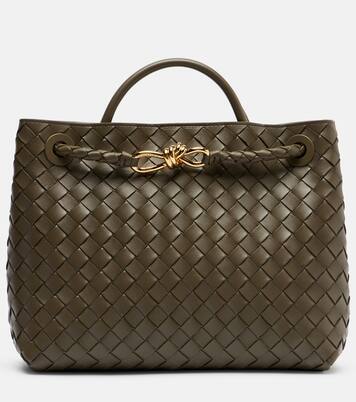 Andiamo Intrecciato Medium leather tote bag | Bottega Veneta