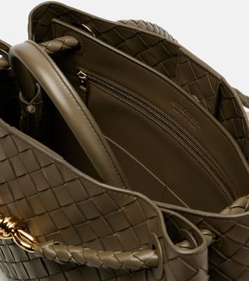Andiamo Intrecciato Medium leather tote bag | Bottega Veneta
